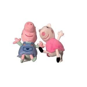 Peppa Pig and Suzy Sheep Character Plush in Pink and Blue
